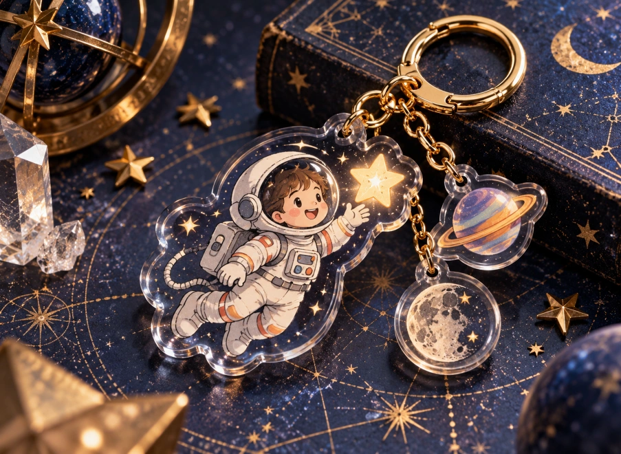 宇航员与行星挂件