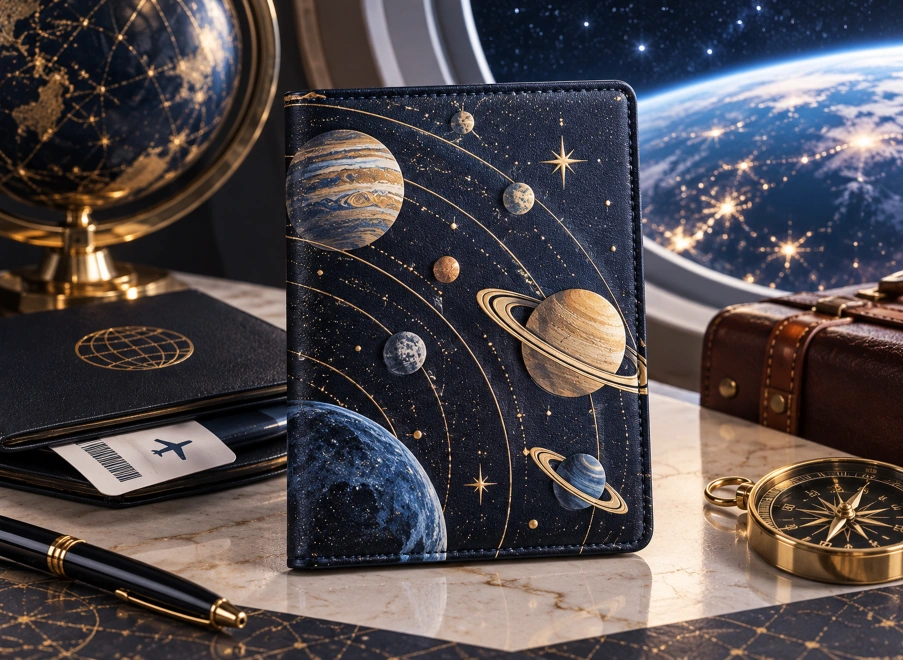 行星主题手账与证件夹